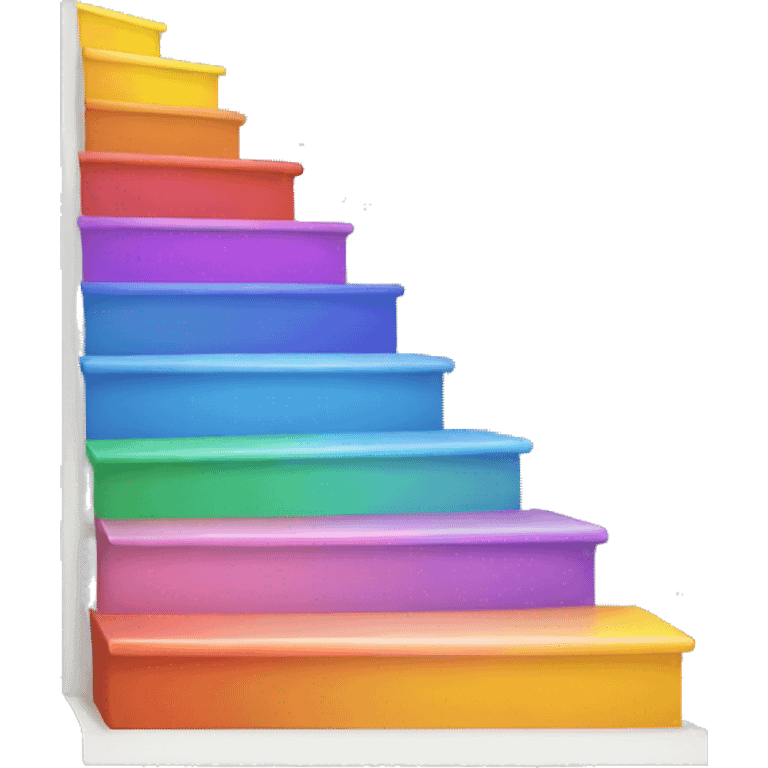 colorful steps emoji