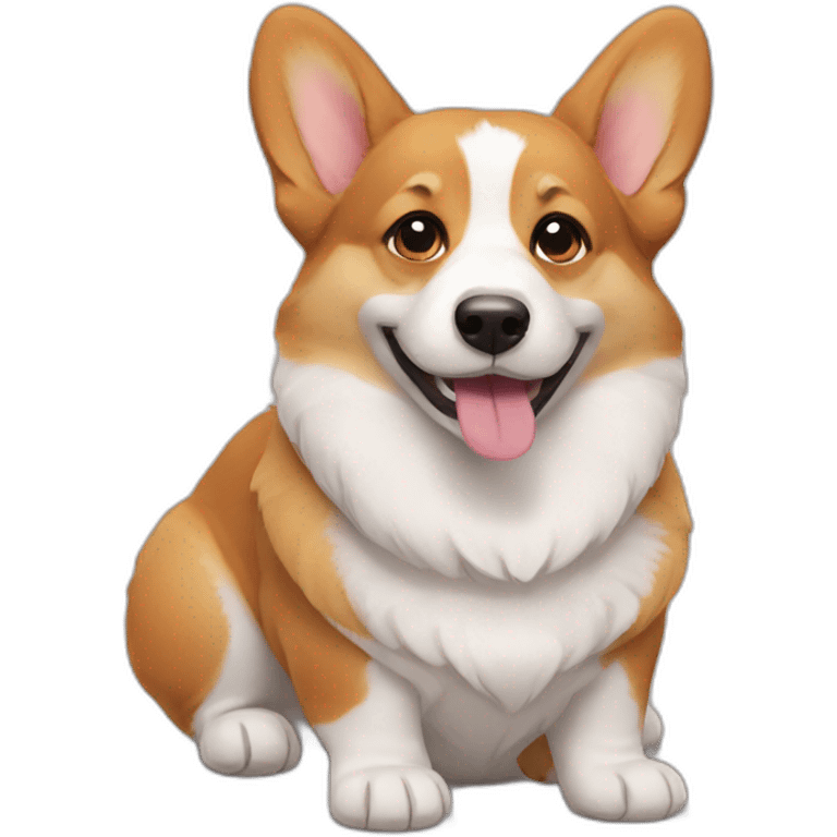 Inloved corgi emoji