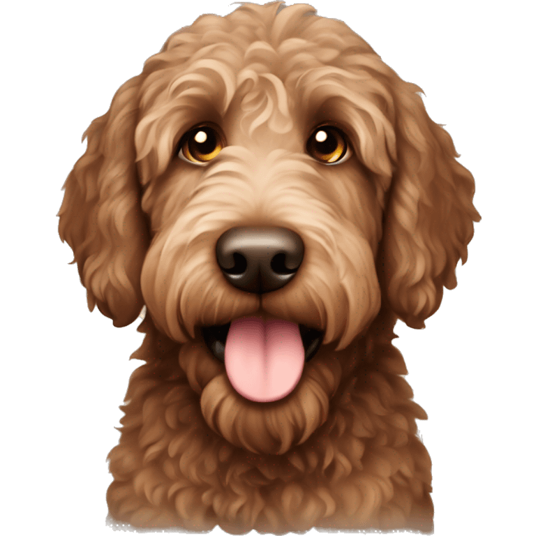 Brown Labradoodle  emoji