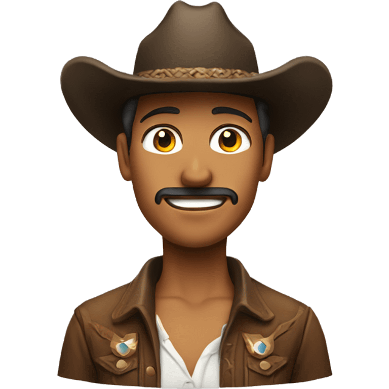 a cowboy with hat woman only faceyellw emoji