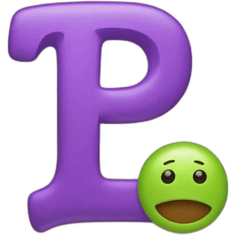 the letter t and p next to eachother merged emoji