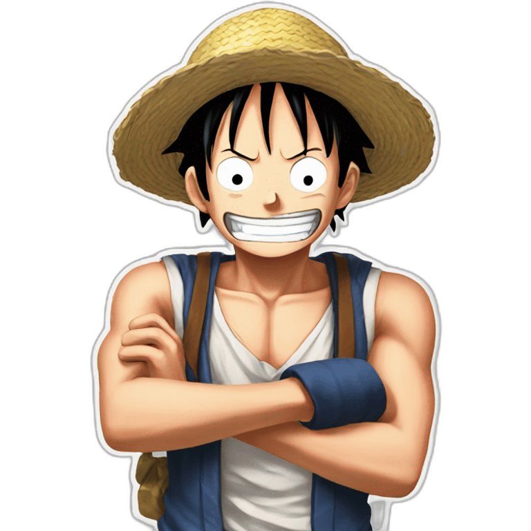 luffy from one piece emoji