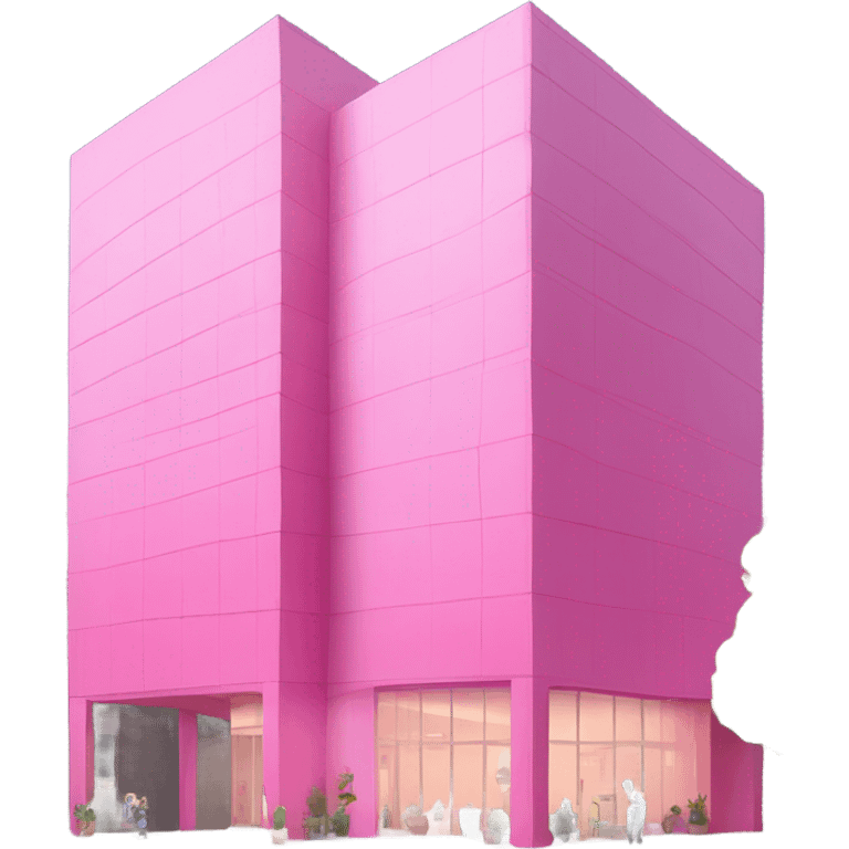 pink downtown building emoji