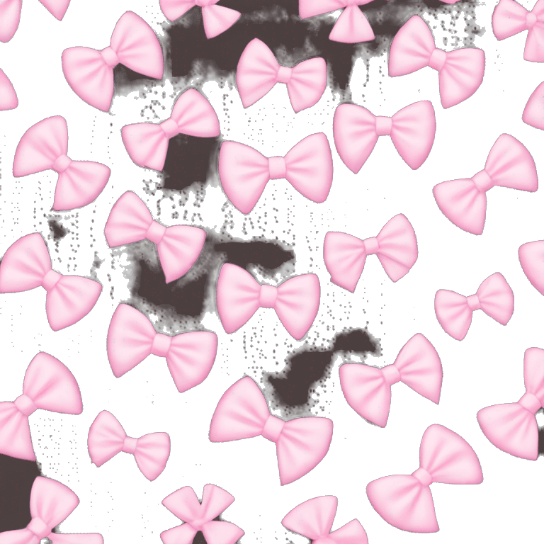 Light pink bows emoji