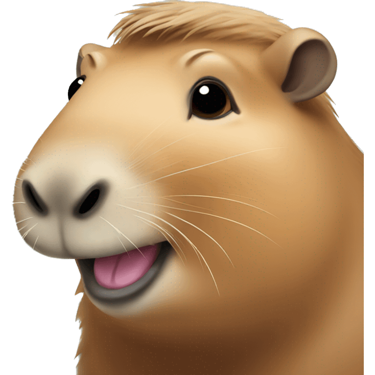 Smiling capybara  emoji