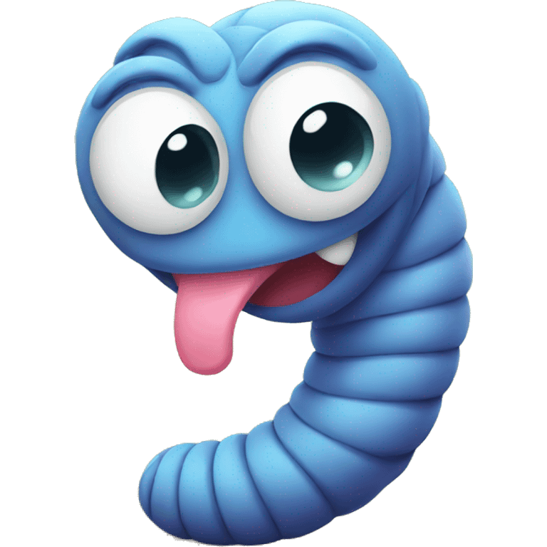 Cute worm emoji