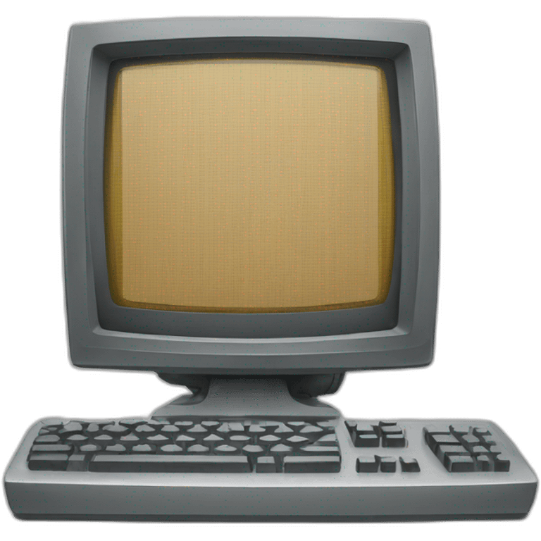 Old computer screen emoji