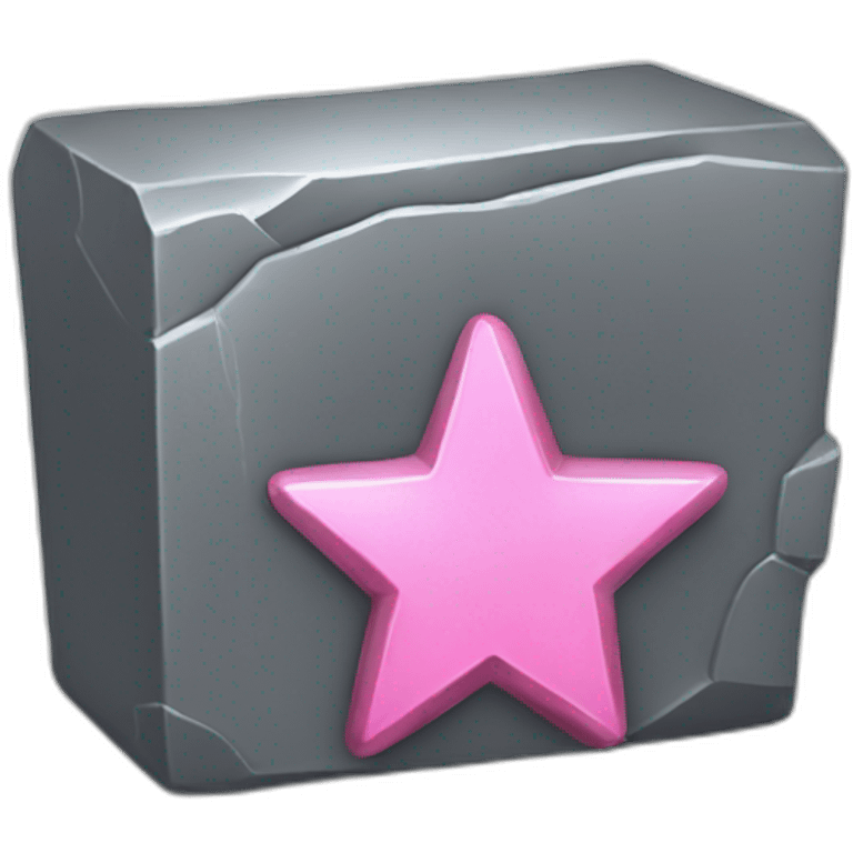 iron ingot with a pink star emoji