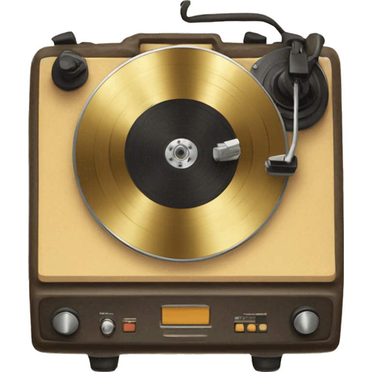 tocadiscos vintage emoji