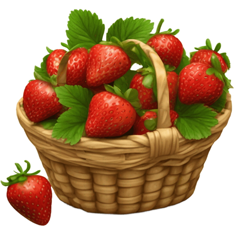 Strawberry basket emoji