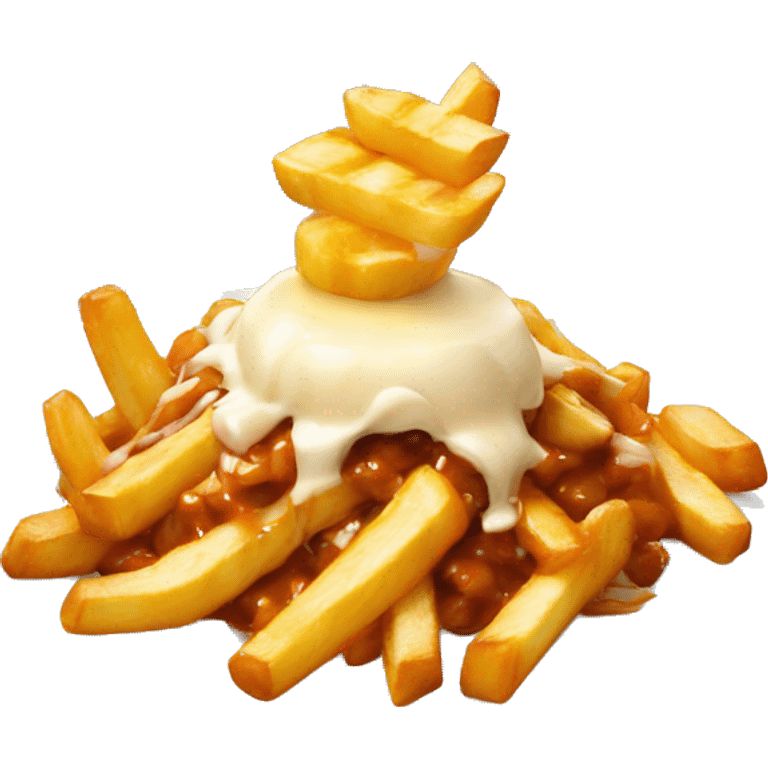 poutine qui mange une poutine emoji