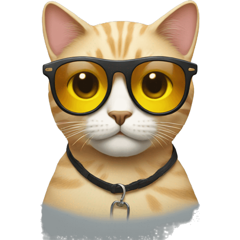 Cat with sunglasses emoji