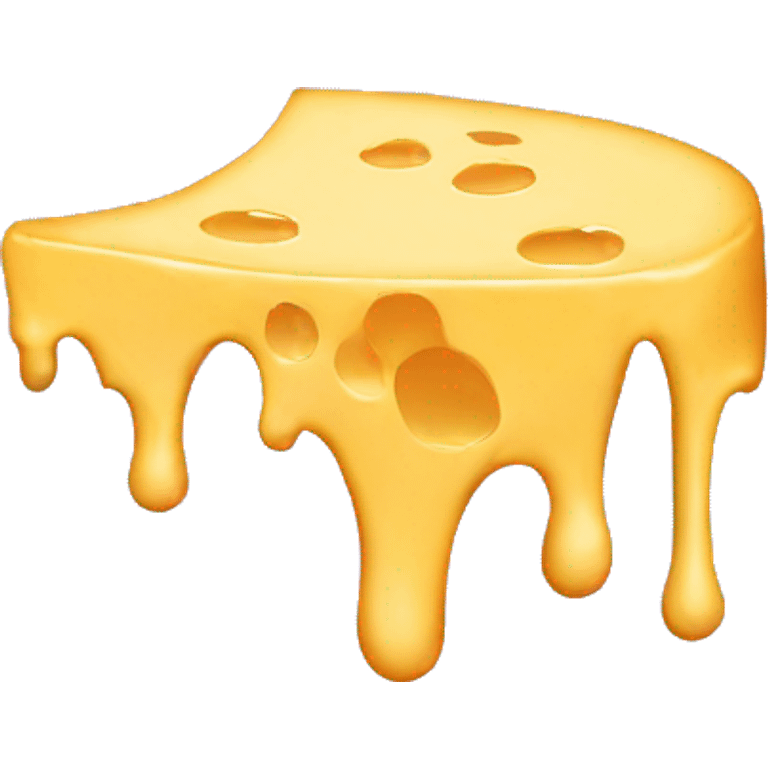 Drippy cheese emoji