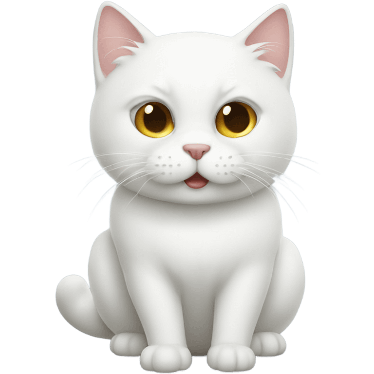 Allergy to white cat emoji