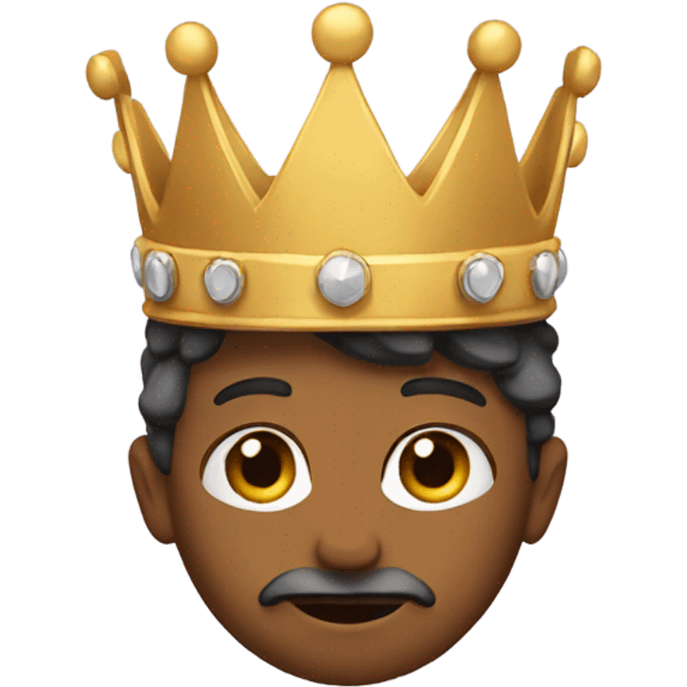 Me wearing a crown  emoji