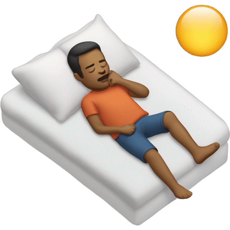 Man snoring emoji