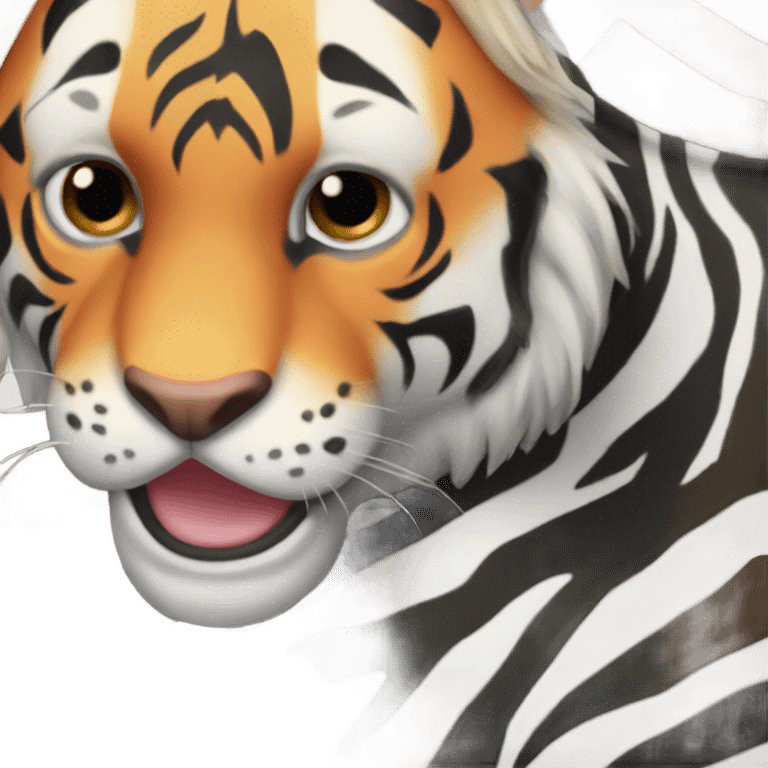 Tiger zebra  emoji