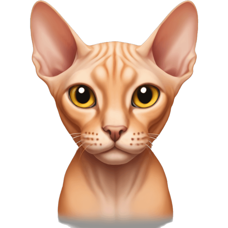 Sphynx orange cat emoji