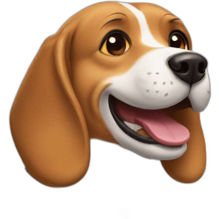 happy beagle emoji