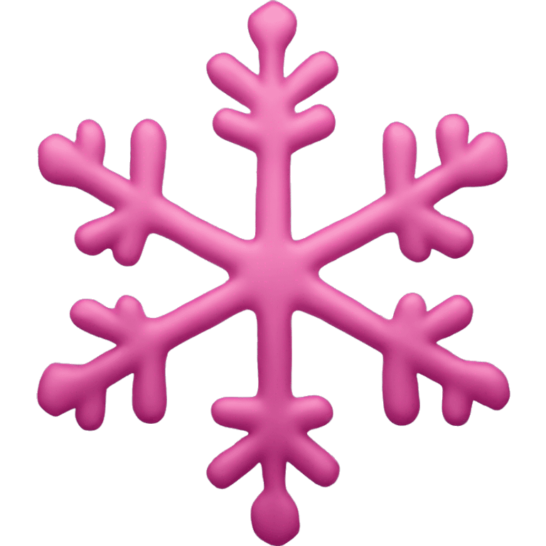 Pink snowflake emoji