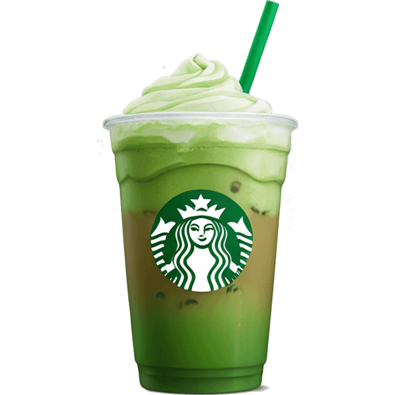 Starbucks iced matcha latte emoji