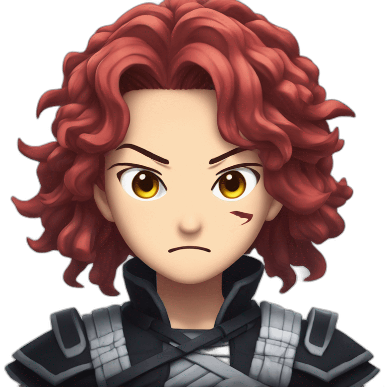 Tanjiro Kamado Demon SLayer Angry emoji