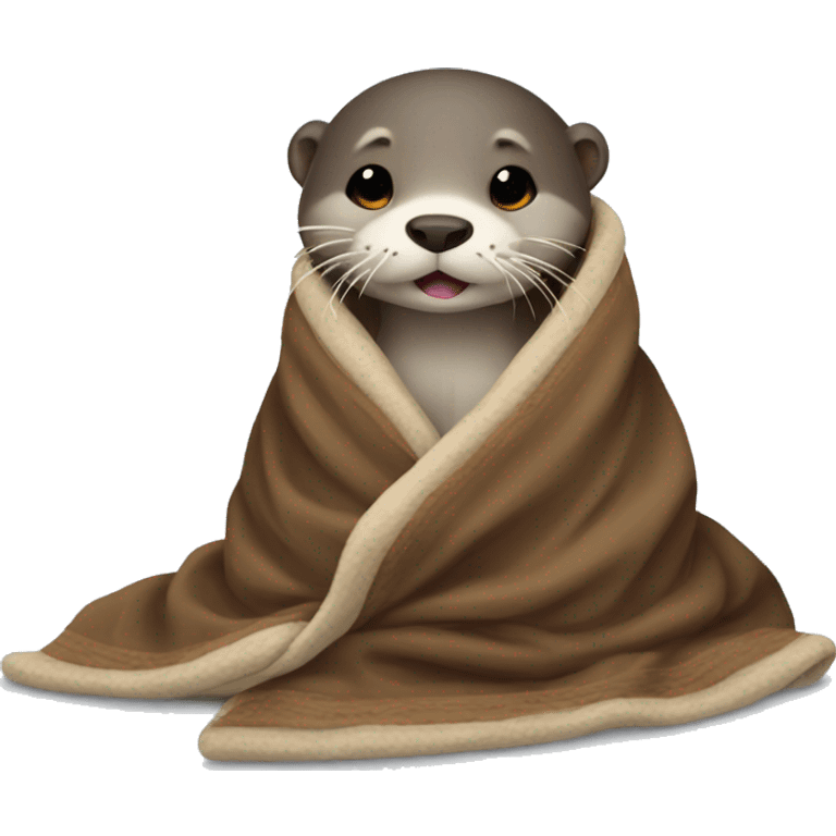 otter in blanket emoji