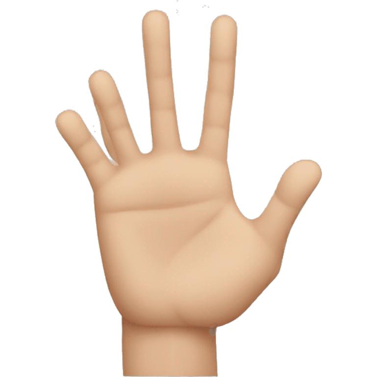 Hand with thumb ans annular down emoji