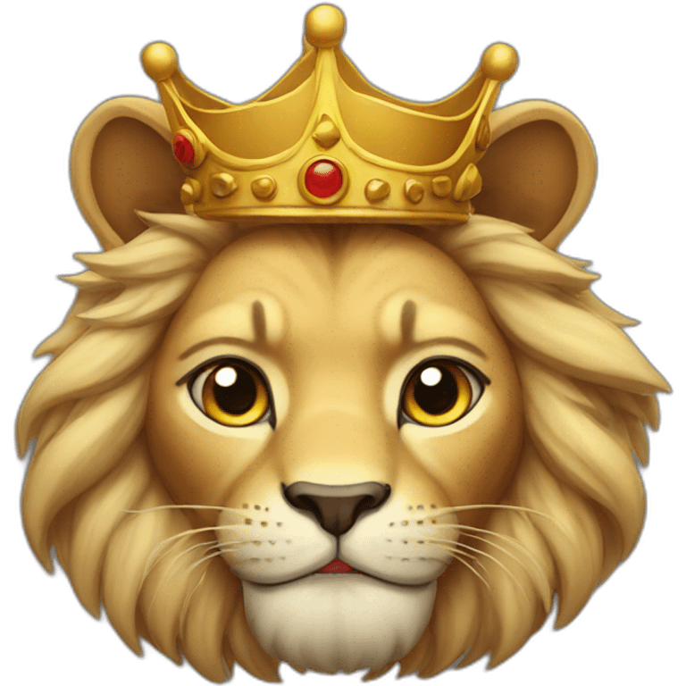 Cat king lion emoji