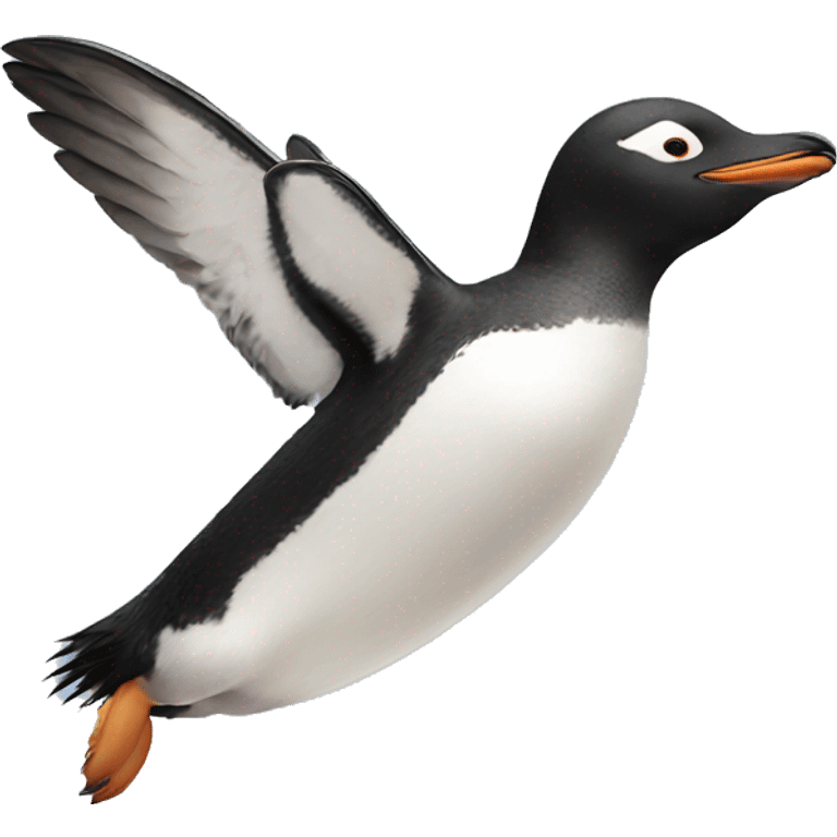 flying penguin emoji