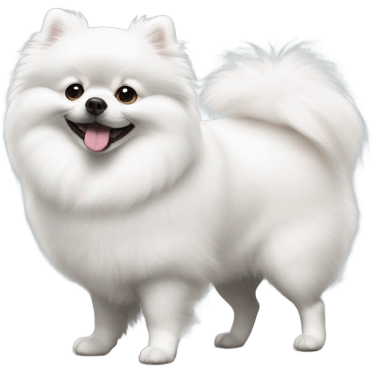 White Pomeranian emoji