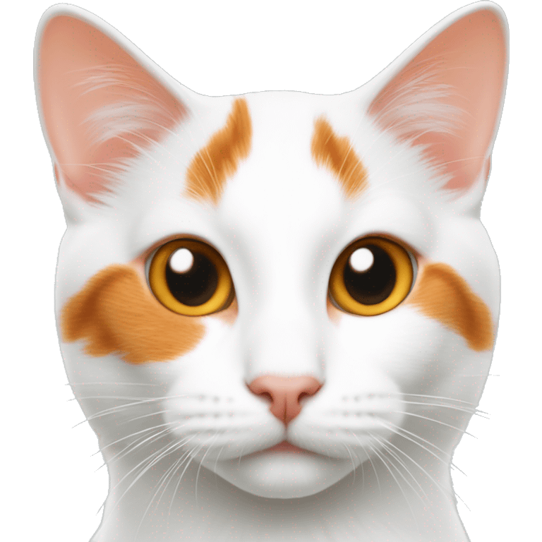 Turkish Van Cat White And Orange  emoji