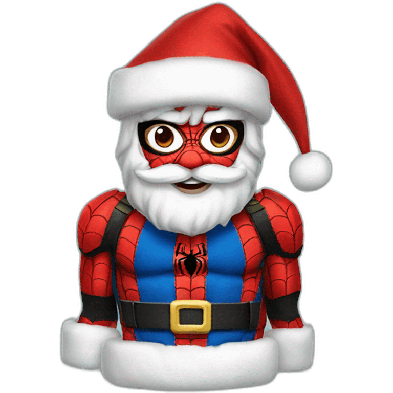 spider-man as santa emoji