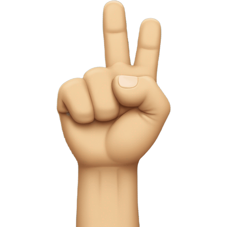 a fist facing up with index finger extended emoji