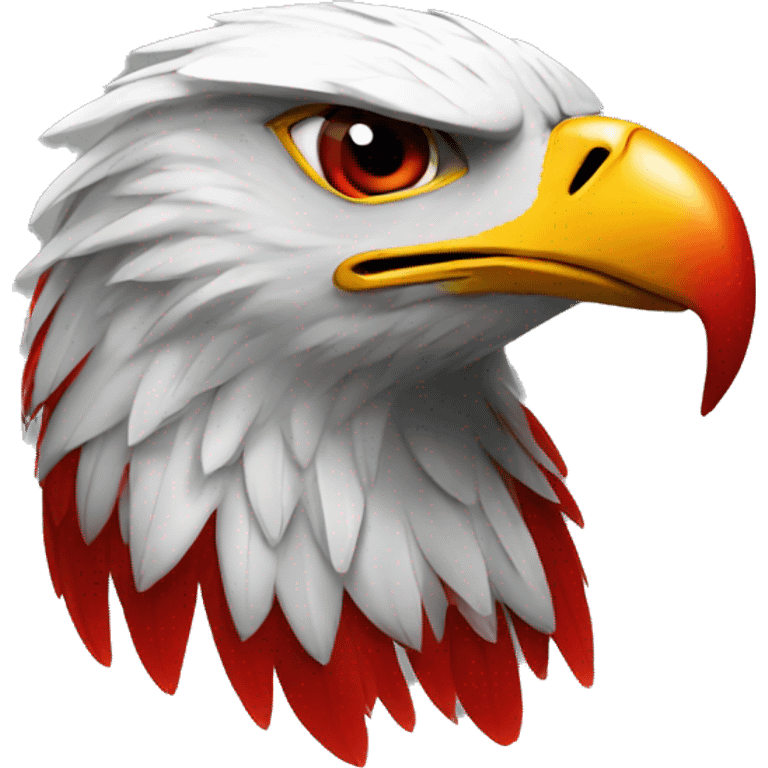 Eagle With Red  emoji