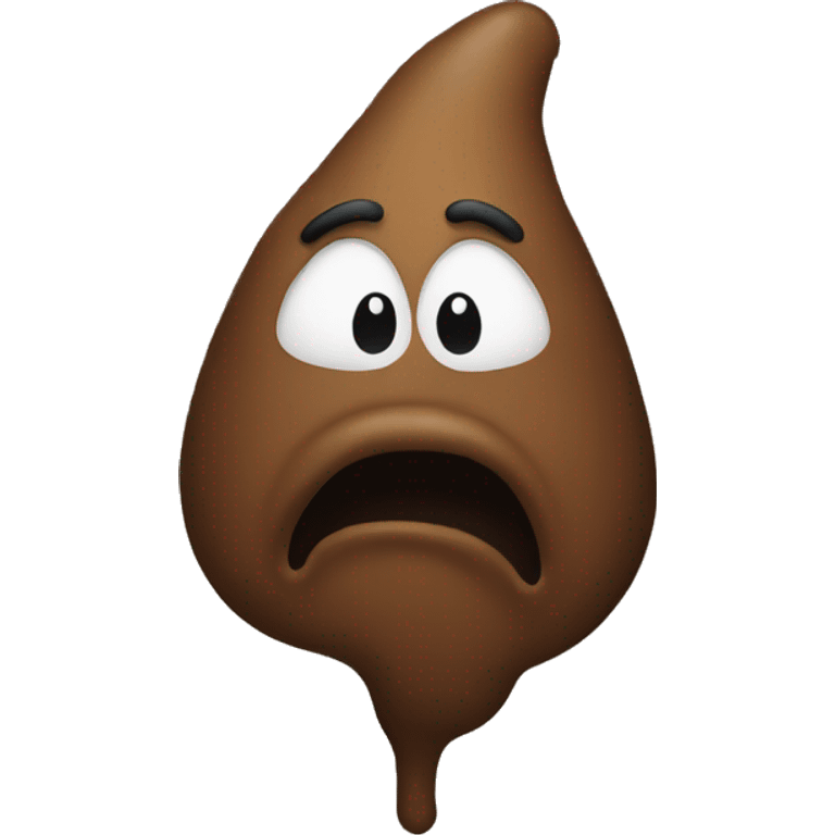 Faceless poop emoji  emoji