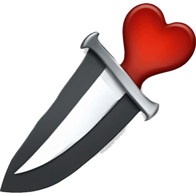 Heart knife emoji