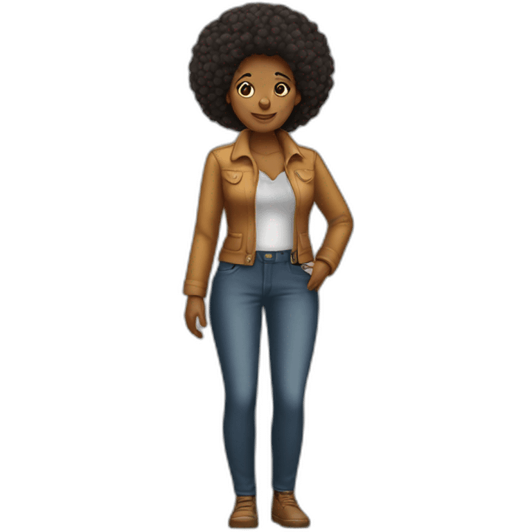 Afro-American-Mrs-Klaus emoji