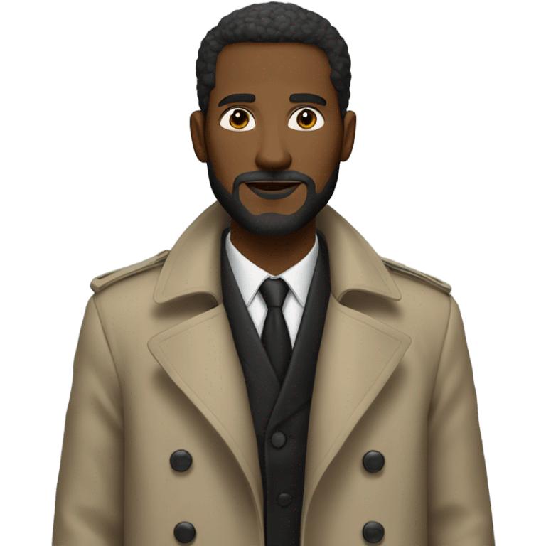 tall white man with facial hair looking sophisticated in a trench coat emoji