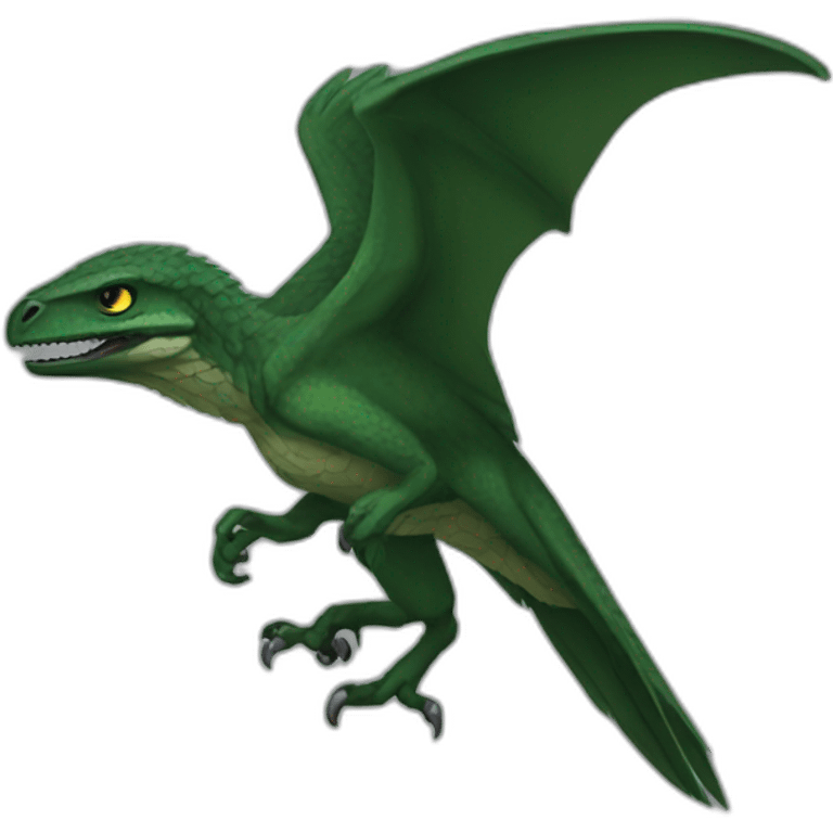 dark green raptor emoji