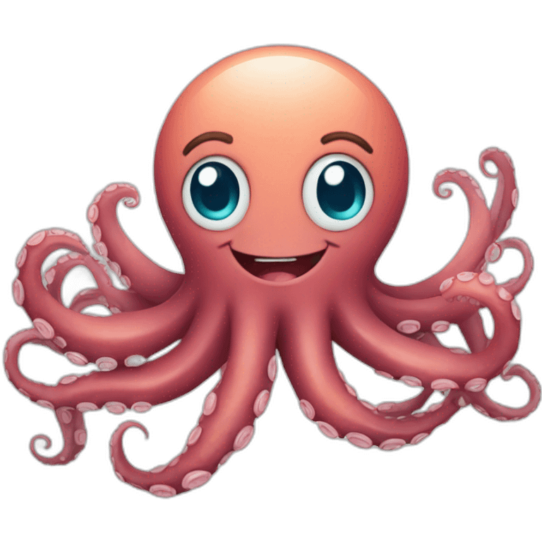 happy octopus emoji