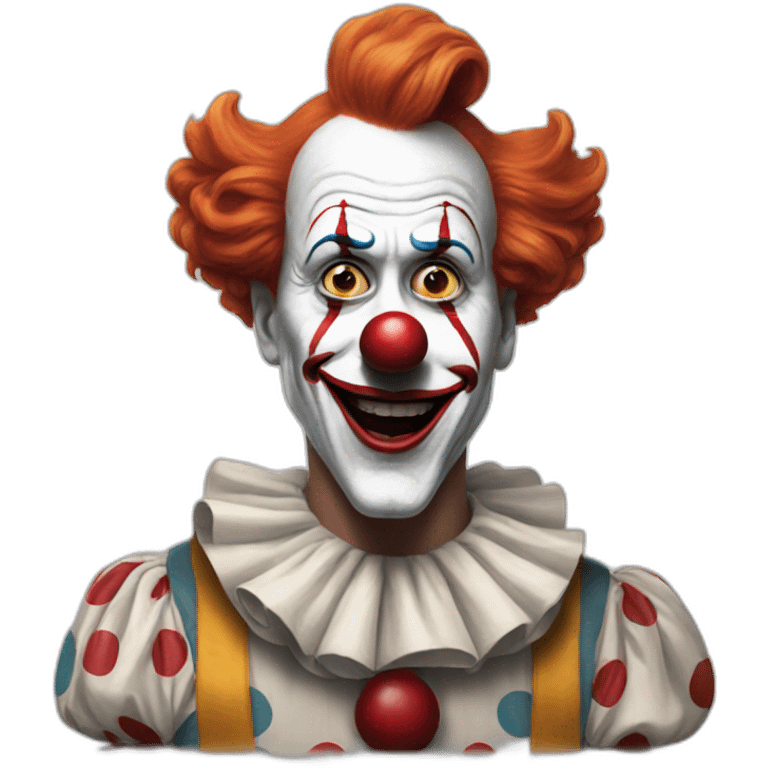 The clown from it emoji