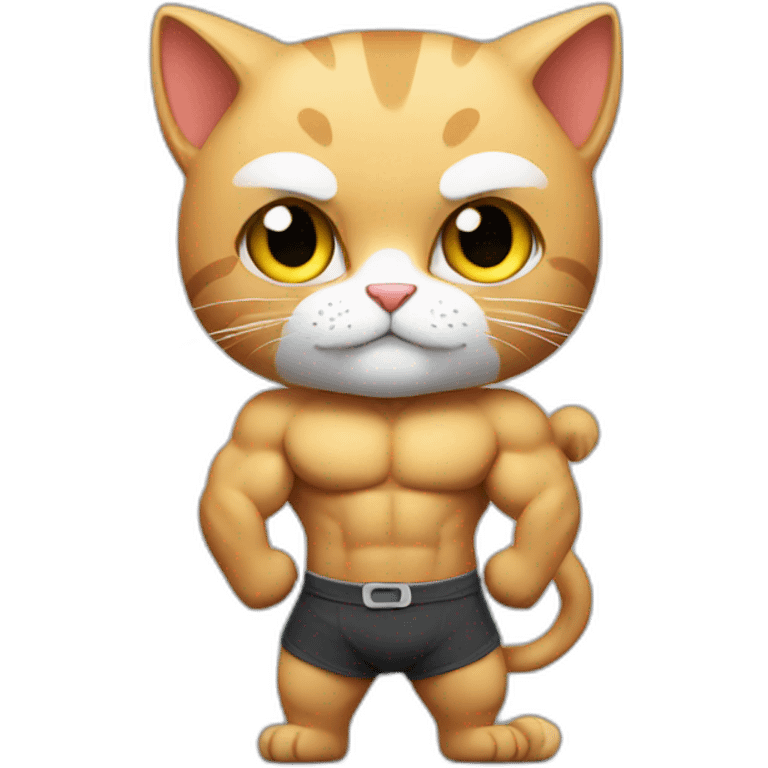 Cat swole emoji