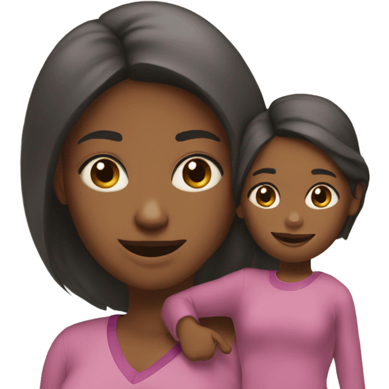 mom and daughter  emoji