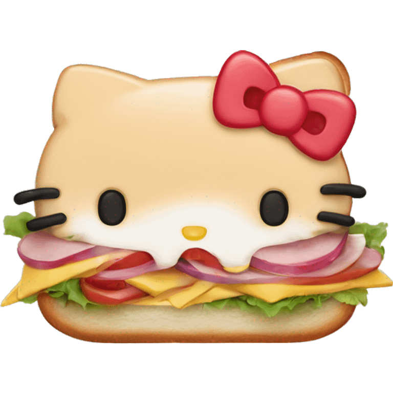 Hello kitty sandwich  emoji