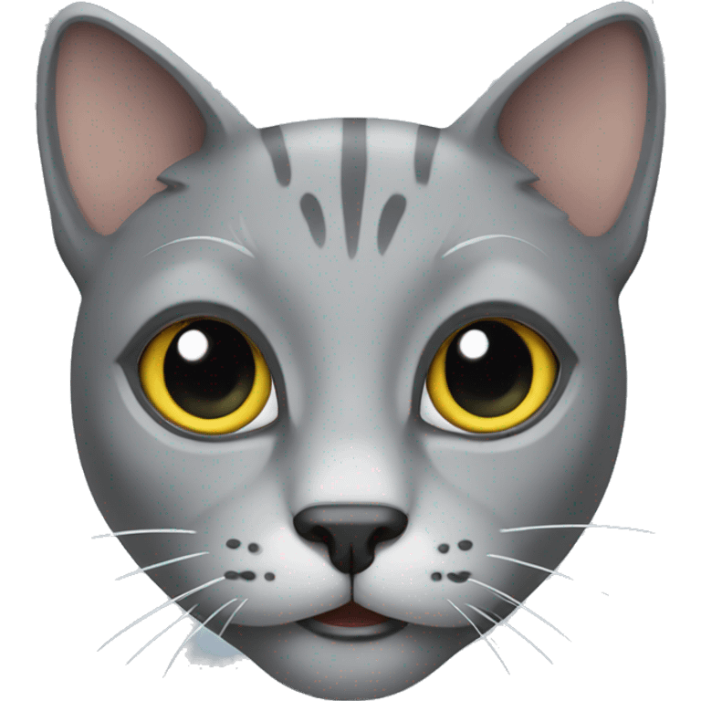 Grey cat  emoji