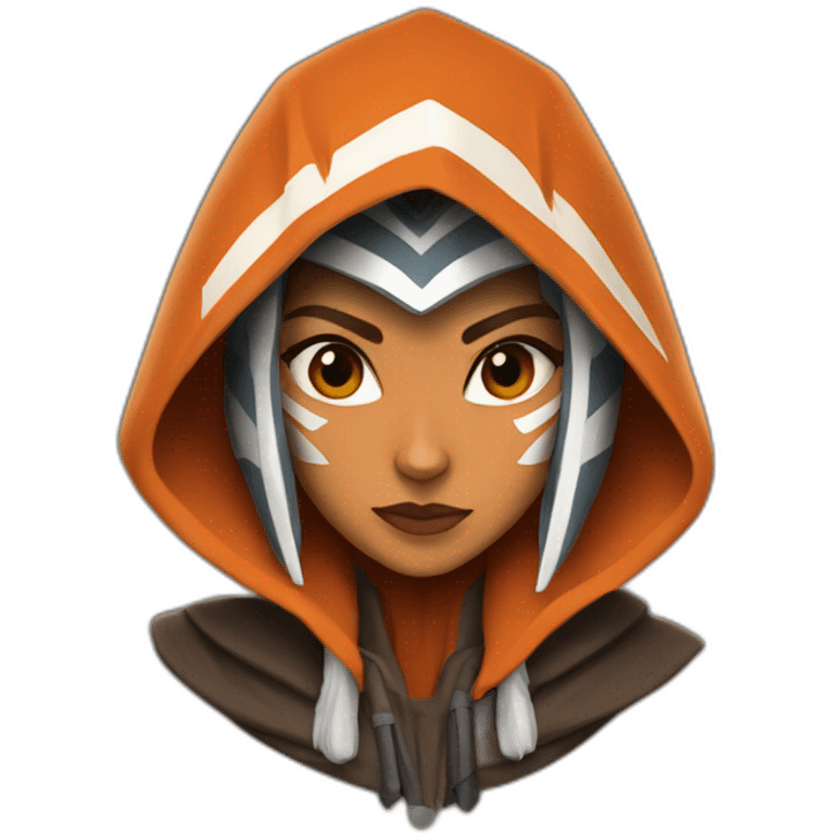 ahsoka tano wearing hood emoji