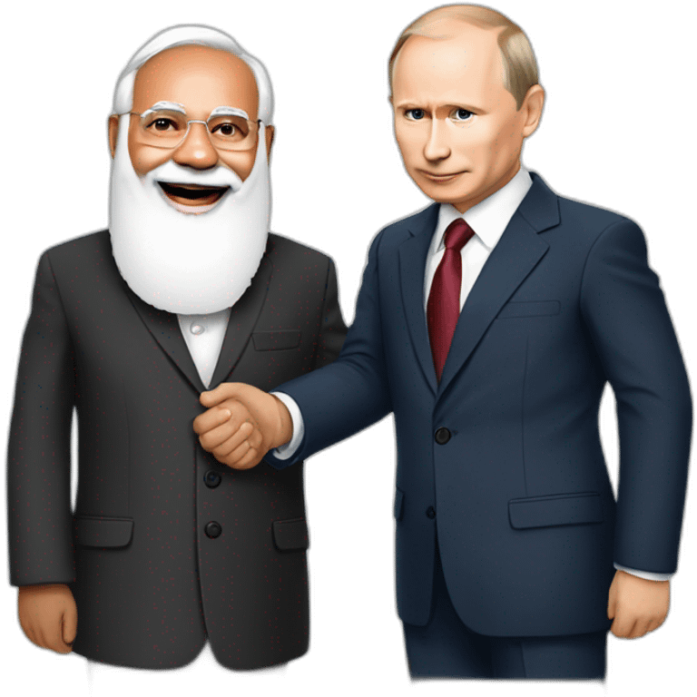 modi with putin emoji