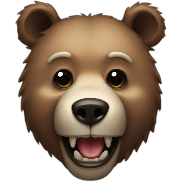 creepy bear emoji