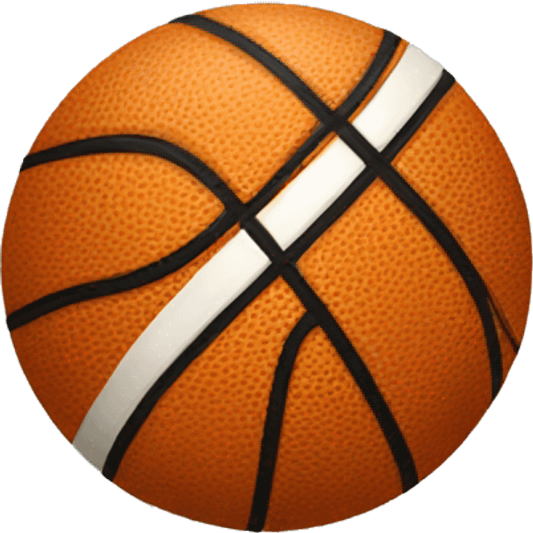 Basketball with bow emoji